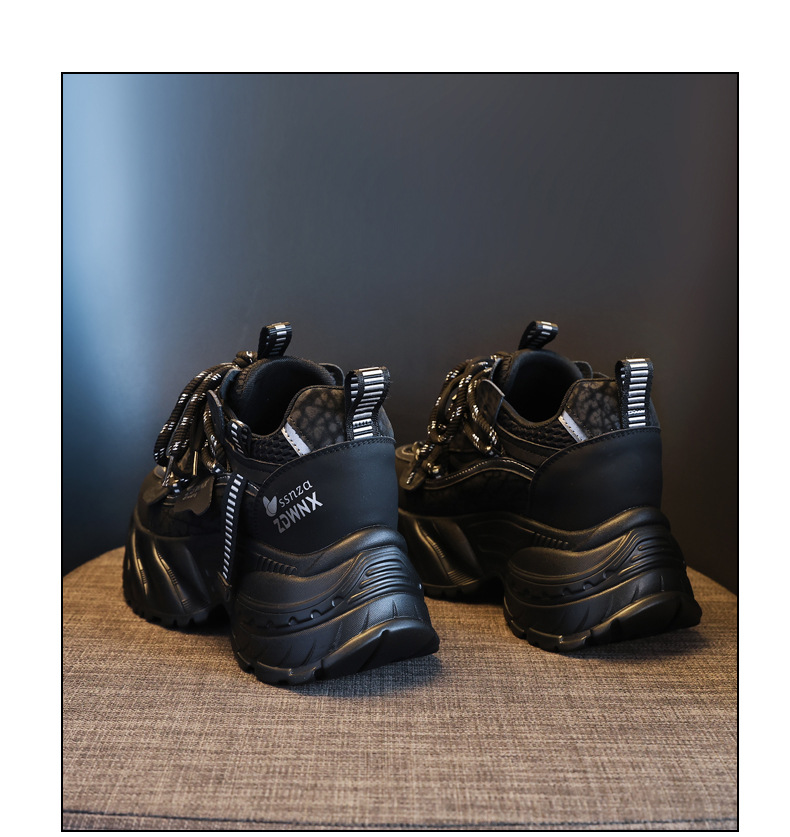 Giày sneaker nữ đế xuồng trắng thời trang, đế dày tăng chiều cao 9.5 cm — màu be chi tiết 20
