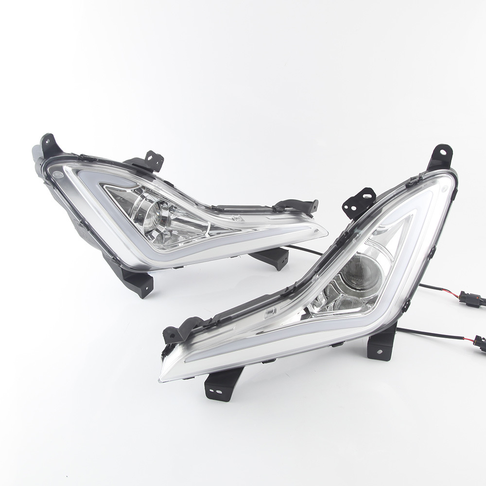 Aplicable a 14-16 luces de circulación diurna Elantra 15 luces antiniebla delanteras Elantra luces de circulación diurna LED modificadas