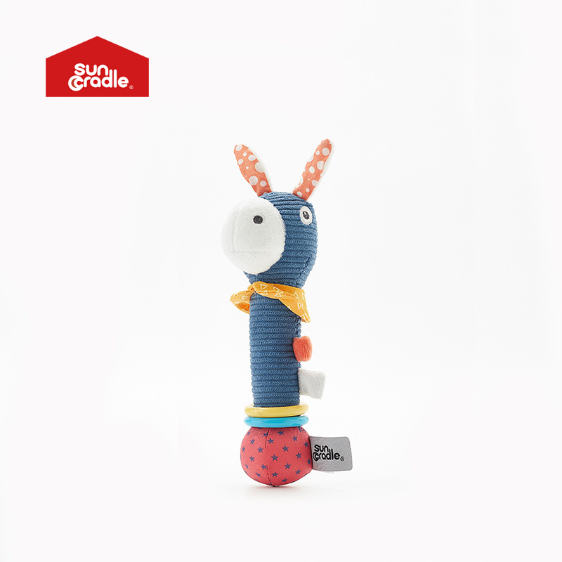 SUNCRADLELittle Donkey Baby Rattle Soothing Toy Parent-child Interaction One Piece Drop Shipping