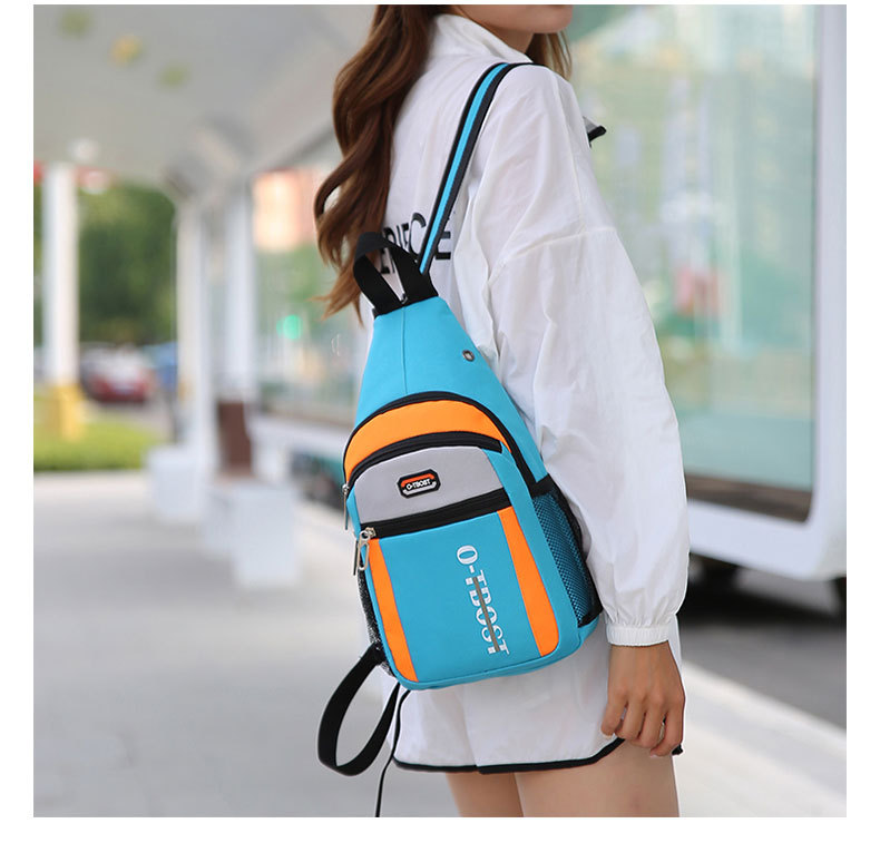 Unisex Sports Color Block Solid Color Oxford Cloth Waist Bags display picture 3