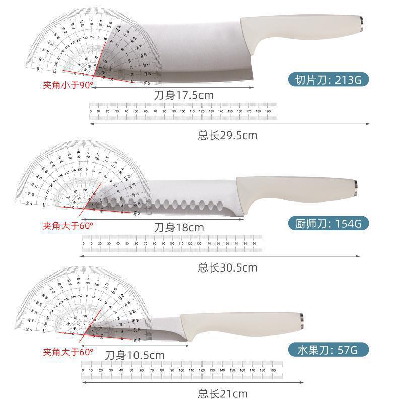 Cuchillo de cocina de cinco piezas cuchillo de corte afilado cuchillo de cocinero cuchillo de frutas cuchillo de acero inoxidable conjunto de cuchillos al por mayor
