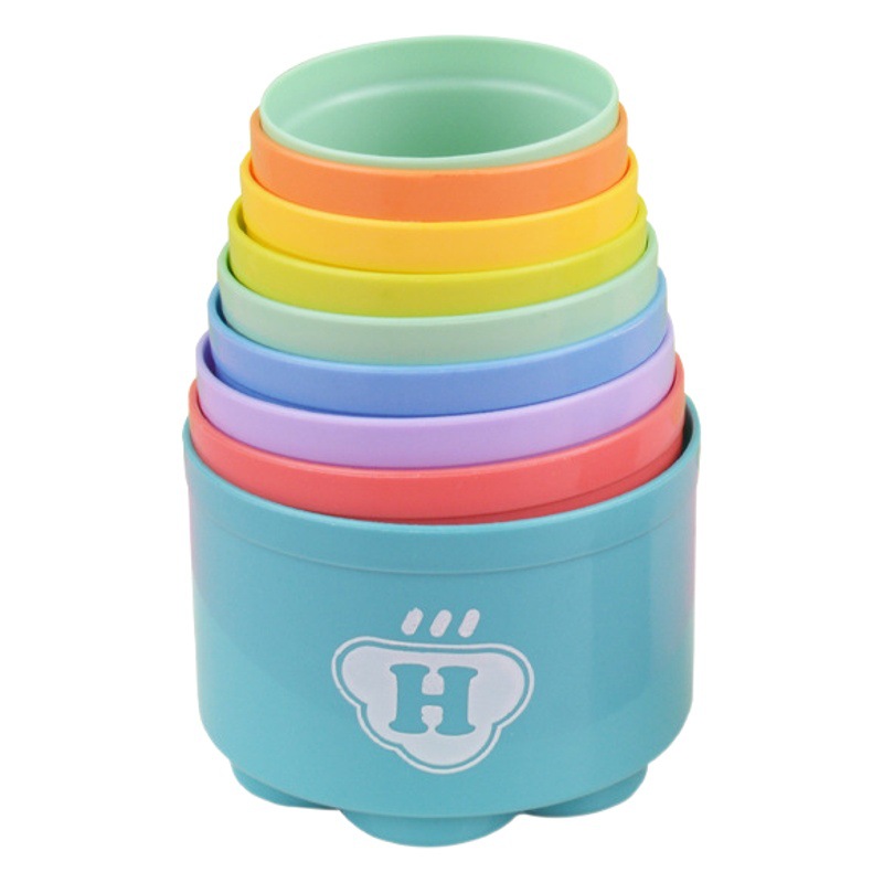 Rompecabezas anillo Jenga arcoíris bebé