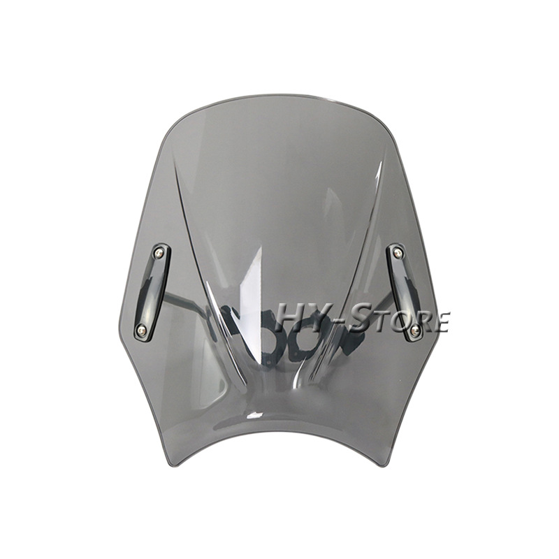 Suitable for Bmw, Triumph, Honda, Yamaha, Kawasaki, Suzuki, Ducati, Universal Round Light Street Bike Windscreen, New Windscreen