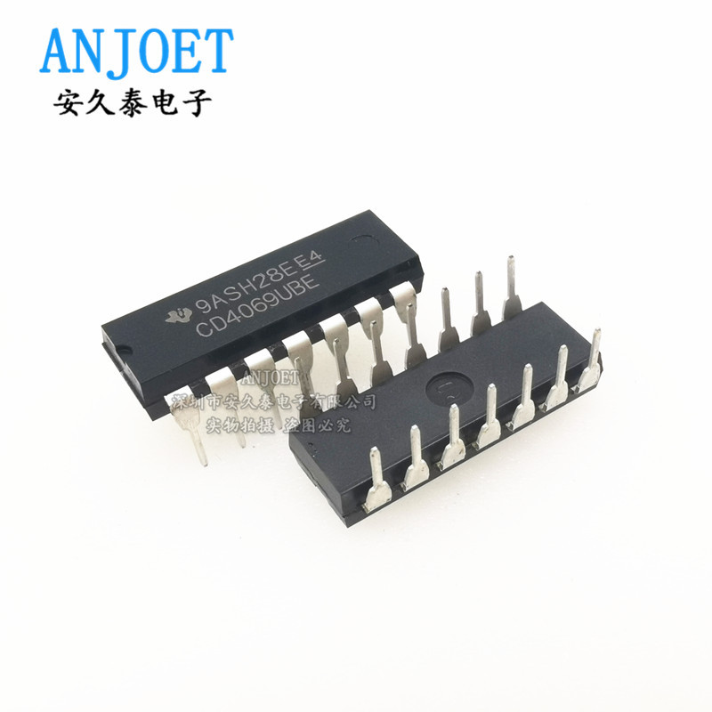 原装正品 CD4069UBE 六非门反相器芯片 直插DIP-14 CD4069 全新