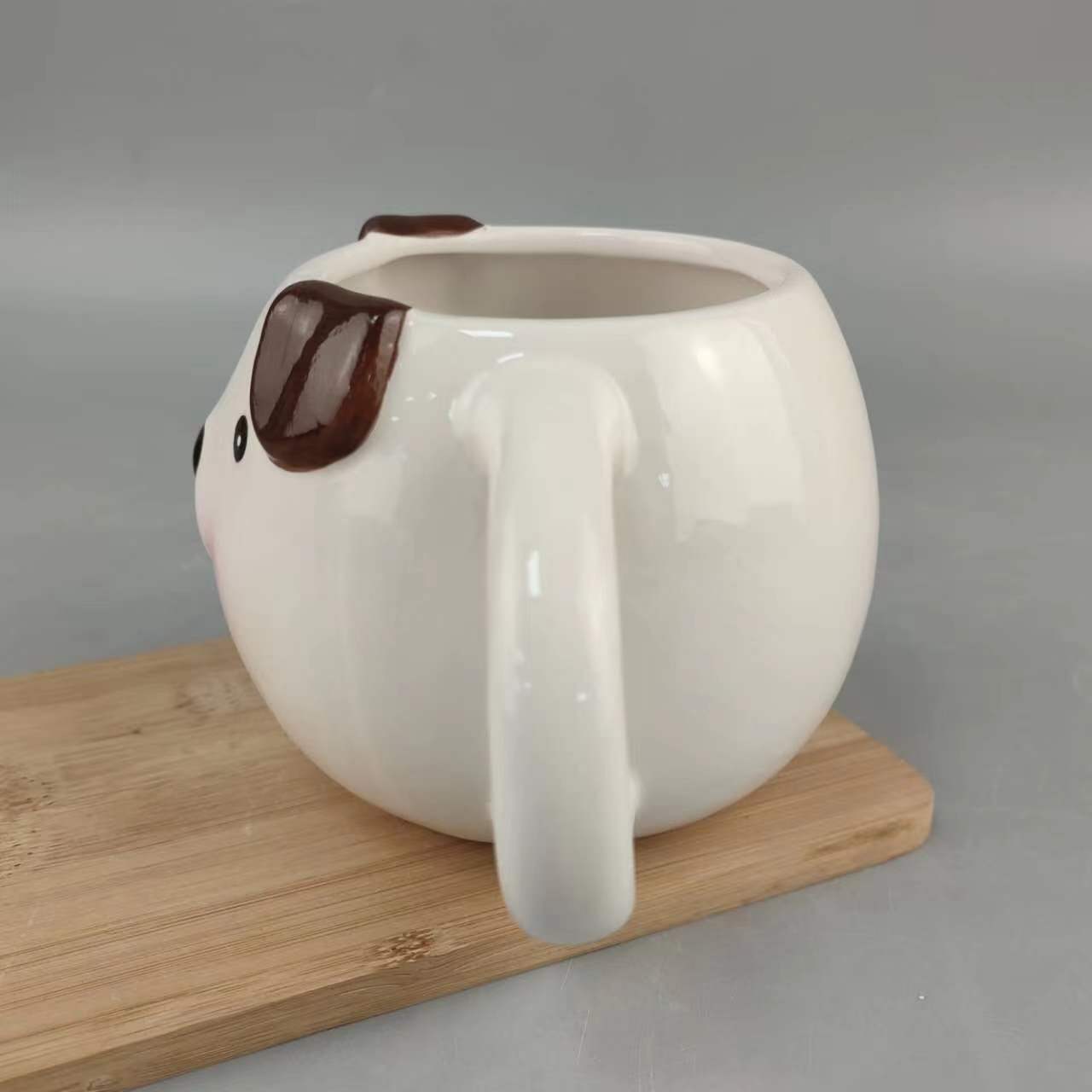 Versión de cerámica linda taza de cachorro linda taza creativa taza de desayuno de oficina personalizada taza de agua de pareja de cerámica formulada