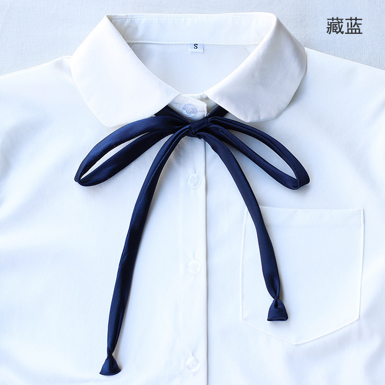 Uniforme japonés de campus satin extensión cinta corbata mariposa corbata cuerda multicolor P0085