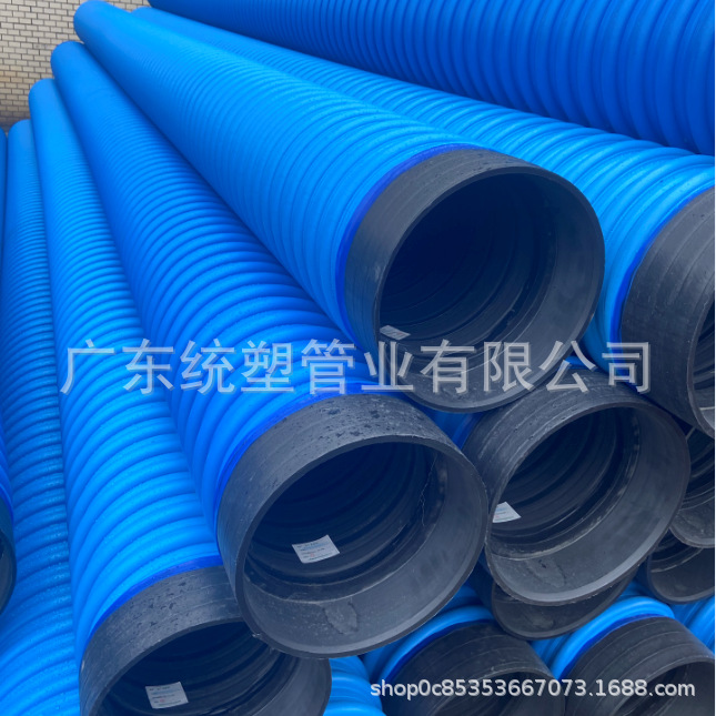 雨污分流市政排水排污管道工程用工厂供应PP骨架管统塑DN600 SN8