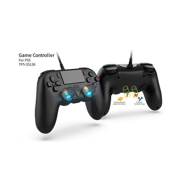 Хост PS5SLIM проводной геймпад PS5 универсальный проводной геймпад с шестью осями и аксессуарами для макропрограмм