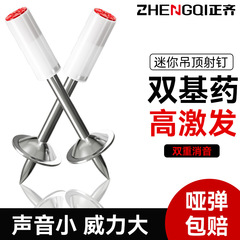 砲釘パイプクリップ、ミニ天井加工品、ガン釘サイレンサー一体型新型釘打ち機、釘ラインスロット、消防専用釘