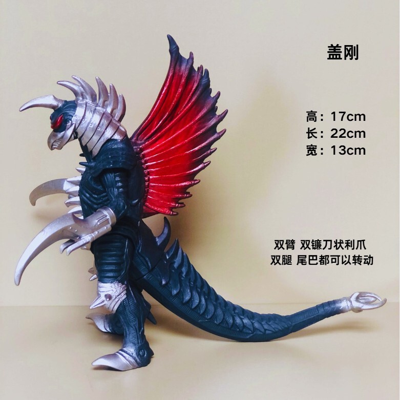 Soft Plastic Monster Model: Godzilla Movie Final Battle Monster Series Figurine, High-Quality Monster Ornament