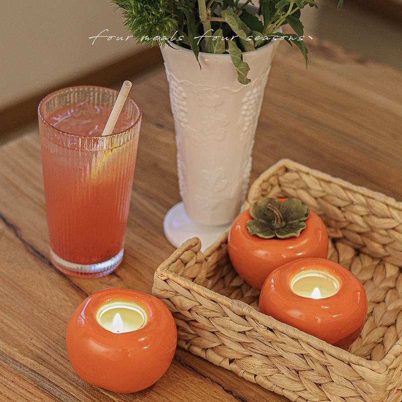 Peach Blossom Fragrance Candle in a Peach Bowl - Small Birthday Gift for Girls, Valentine's Day Gift, Niche Gift Box, Handout Set