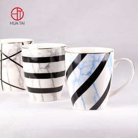 日用百货 工厂定制 新骨瓷马克杯 大容量水杯 广告杯 现代简约风