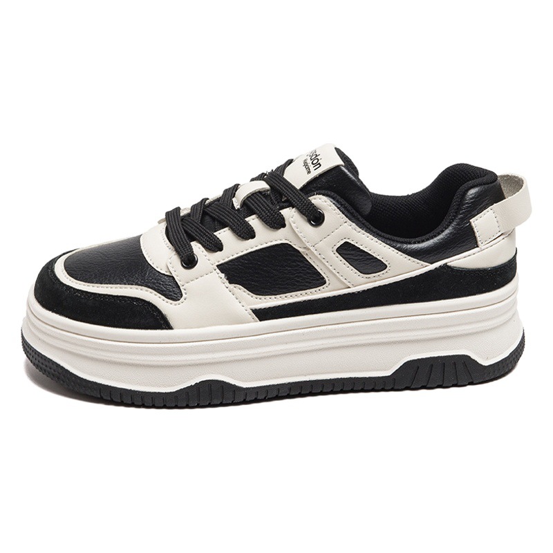 Zapatillas Retro Augu Shiden para Mujer, Primavera 2026, Color Negro y Blanco Panda, Calzado Deportivo Casual que Estiliza el Pie