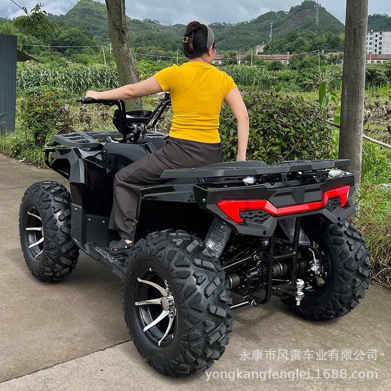 Cuatrimoto Eléctrica ATV 4WD Todoterreno 10000W de Hierro y Plástico con Transmisión por Eje image 5