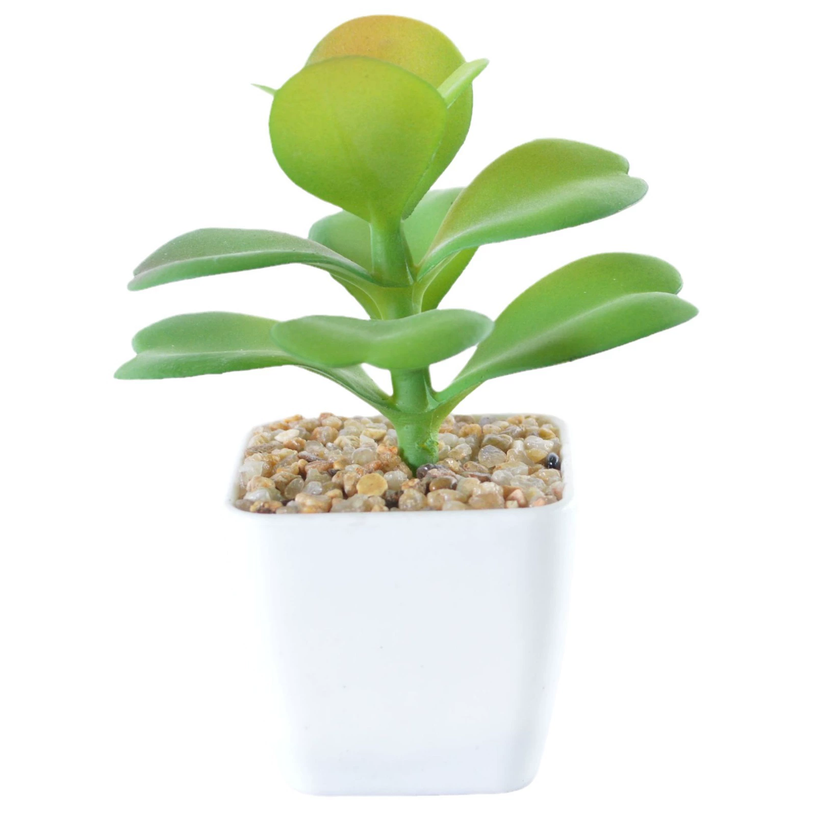 Simulation plastic small white pot simulation of succulent plants potted bonsai square pot