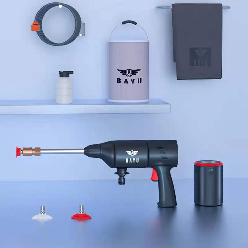 百羽无线洗车机锂电池水枪高压强力水泵家用车用神器大功率便携式