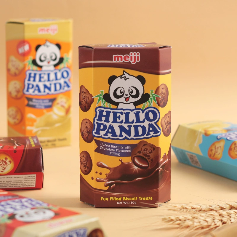 Сингапурский импортный снекас Meiji/Meiji панда рисунок сендвич печенье дети успокаивающее повседневное 50г