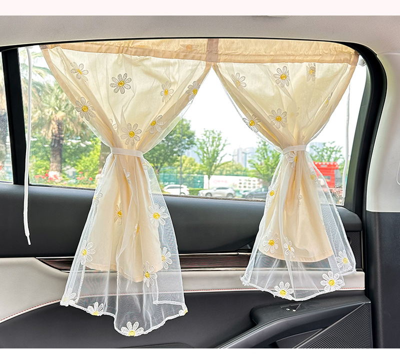 Blue Rain Car Curtain Suction Cup Type Car Sunshade Creative Children's Car Sun Protection Car Sunshade Curtain Side Curtain