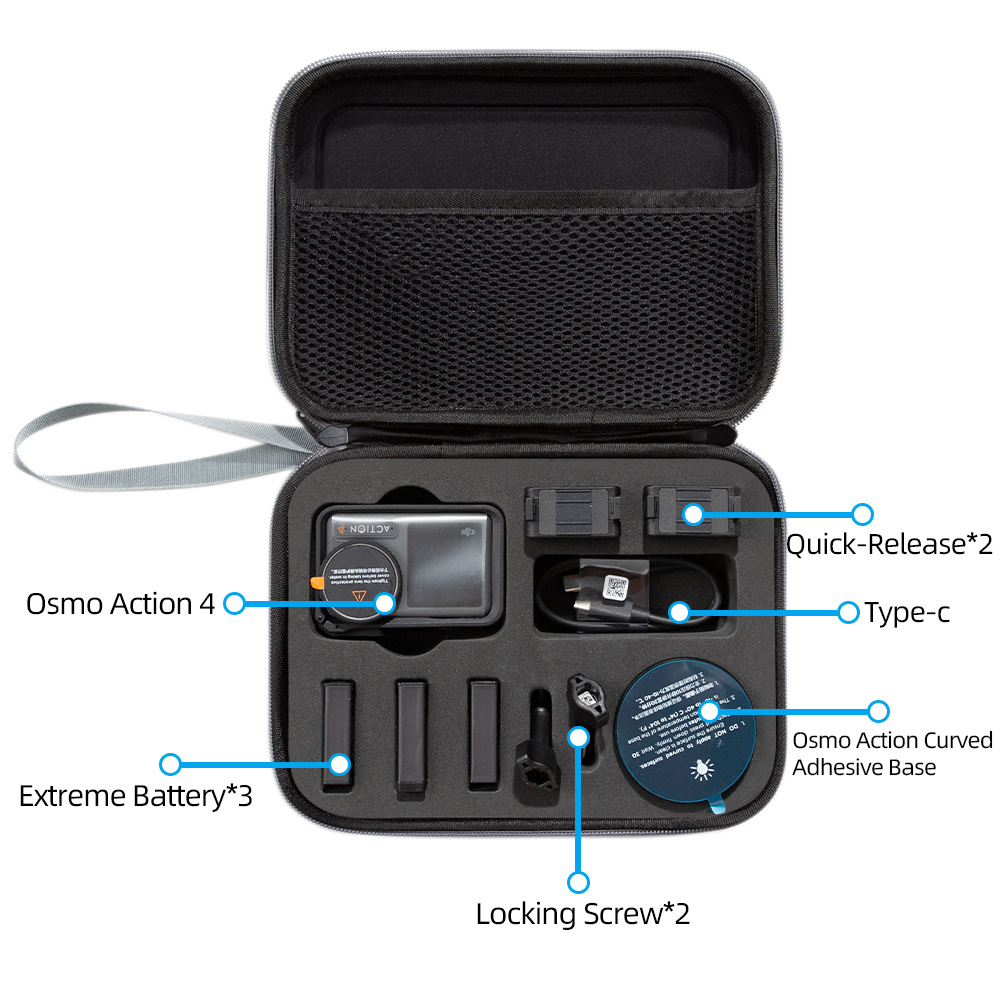 Adecuado para DJI acción 4 deportes Cámara bolsa de almacenamiento portátil bolso DJI Osmo Ling ojo 4 Organización bolsa