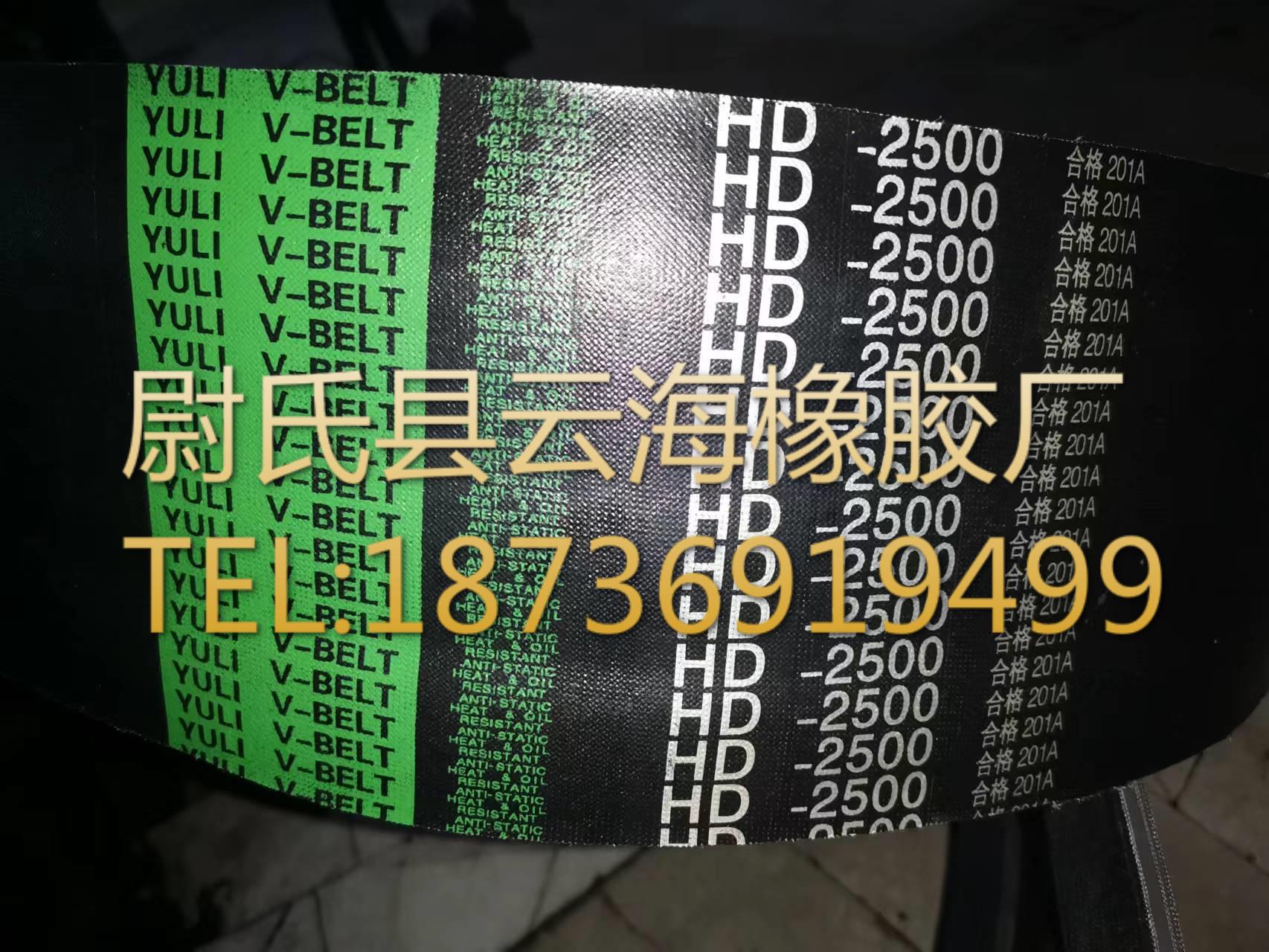 HD2500mm普通V带联组带 D型联组带 矿山设备用联组带 D型联组