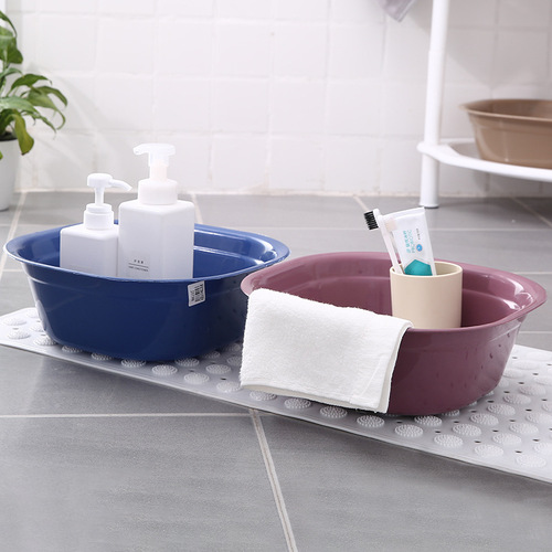 Square thickened foot basin wash basin large household vegetable basin laundry basin baby foot basin small basin wash basin