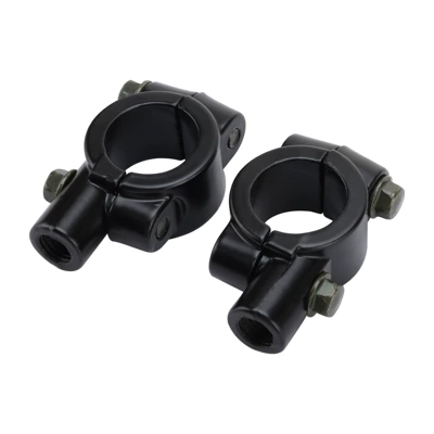8mm Threaded 7/8“ Motorcycle Rearview Mirror Handlebar Mount Adapter Clamp