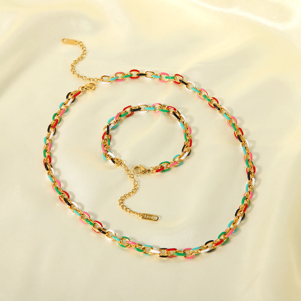 12g Weight 0.03µm-0.05µm Gold Plating Thickness PVD Coated Gold Plating Process 18K Gold Plated Plating Material Bracelets, Necklace Classification PVD Coated Real Gold Plated 18K Gold U Shape 304 Stainless Steel IG Style Waterproof Non Tarnish 304 Stainless Steel Bracelets Necklace