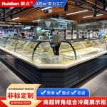 定制鸭脖货熟食卤肉凉菜圆弧直风冷无霜单双温冷藏保鲜展示柜商用