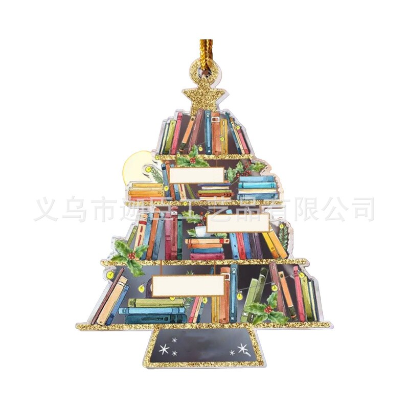 国境を越えた新しいBookクリスマスツリーOrnamentストラップアクリル装飾品ストラップ|undefined