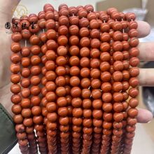 5A级红石散珠红竹石圆珠 diy手工战国红石手串半成品饰品配件批发
