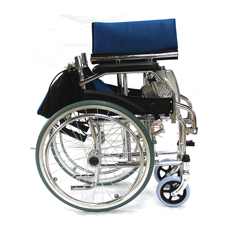 Silla de ruedas plegable manual personalizada ultraligera de acero para ancianos discapacitados scooter manual silla de ruedas manual
