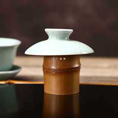 GJU8竹製香插蓋置香爐老竹根插香座香托線香道用茶具蓋置擺件家用