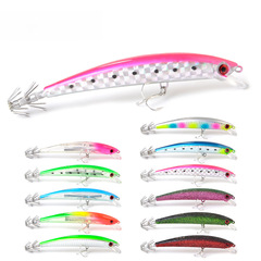 FTK夜光魷魚鈎12CM烏賊餌路亞米諾硬餌假餌仿真全水域跨境批發