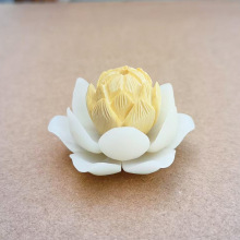 莲花黄杨木拼接菩提根大莲花组合花车挂摆件DIY饰品吊坠配件