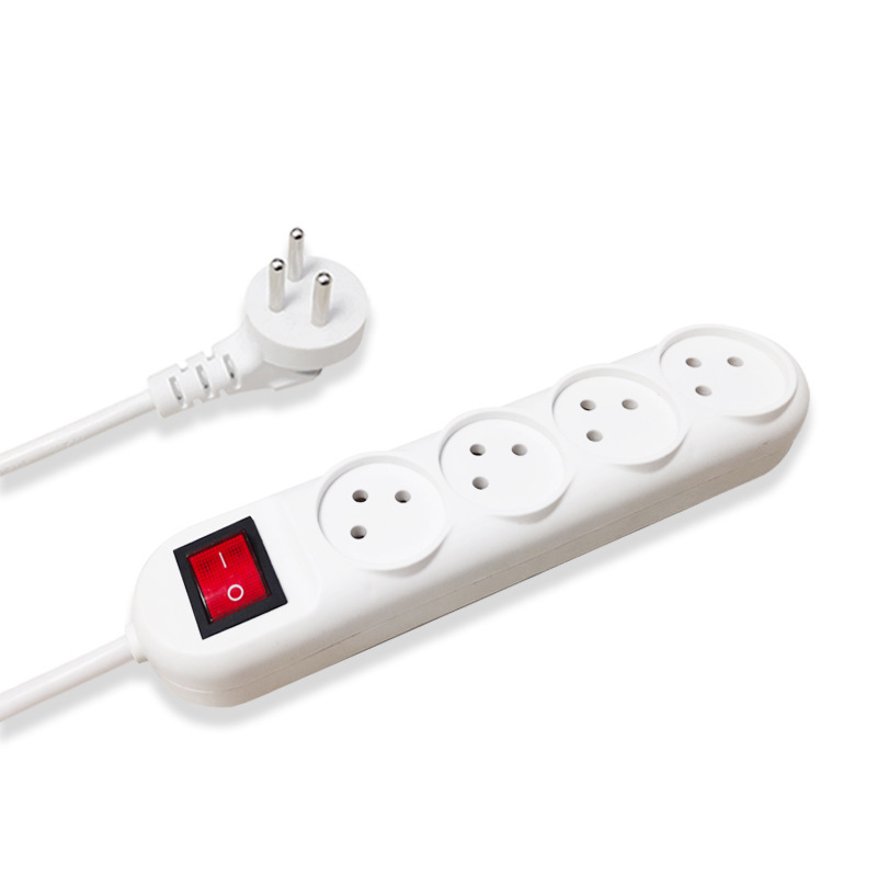 工厂高品质以色列巴勒斯坦插排3/4/5/6孔优质带开关的电源插座带