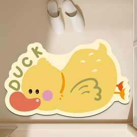 软硅藻泥地垫 家用卫生间吸水脚垫 浴室门口防滑速干卡通动漫地垫