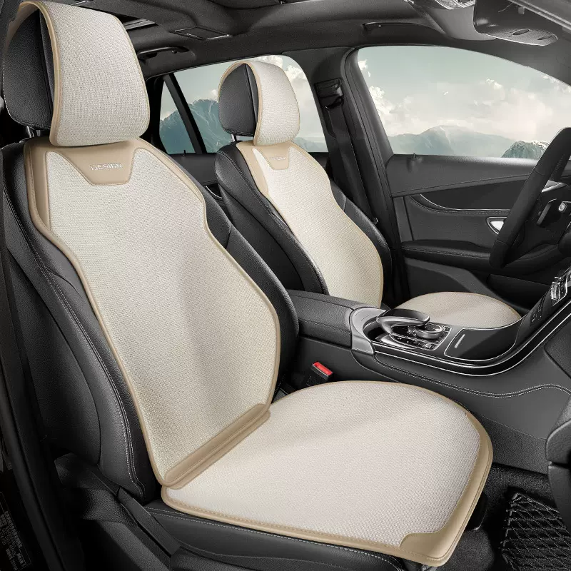 23年淳麻半包围透气马鞍垫汽车坐垫  四季通用单座座椅套座垫批发