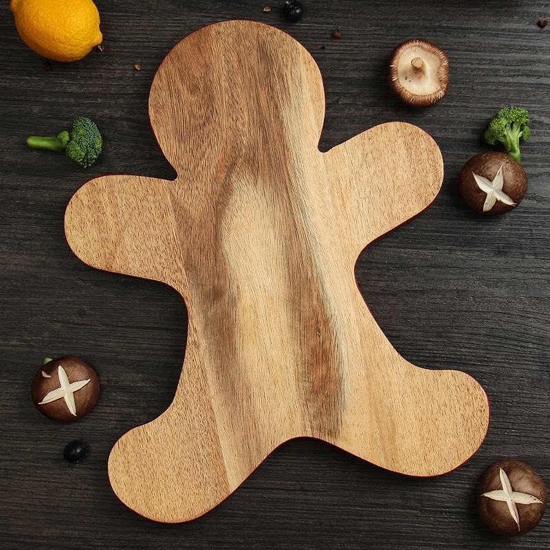 Tablero de cortar de madera creativo tablero de corte de forma especial tablero de corte de hogar postre en forma de dibujos animados bandeja de galletas de frutas Tabla de suplemento alimenticio