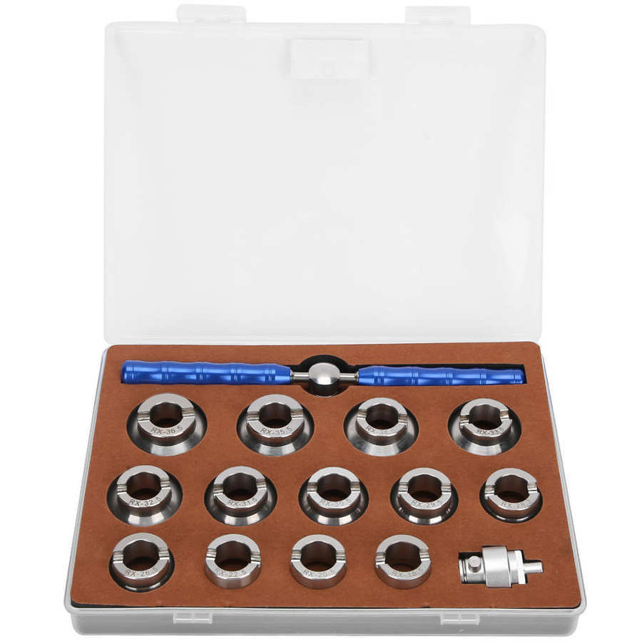 钟表工具 5537开表后盖 15pc开手表后盖底盖工具 旋转螺纹开表器