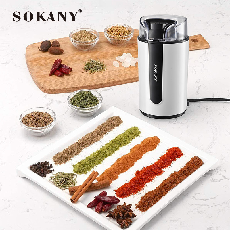 Cross-Border 3026 Electric Bean Grinder Coffee Grinder French-Style Household Multifunctional Blender Grinder Sokany Cross-Border 3026 Electric Bean Grinder Coffee Grinder French-Style Household Multifunctional Blender Grinder Sokany
