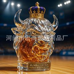 厂家供应创意玻璃酒瓶有趣的威士忌酒瓶动物样式玻璃酒瓶跨境