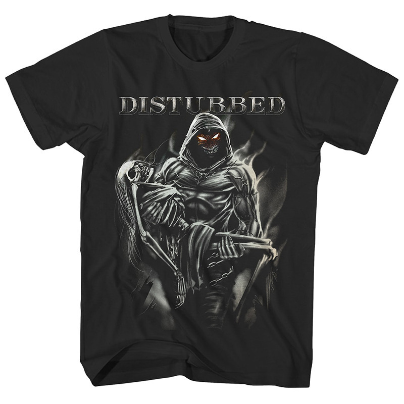 Asylum Is a Heavy Metal Rock Band from Chicago, Disturbed American Retro High Street Short-Sleeved T-Shirt