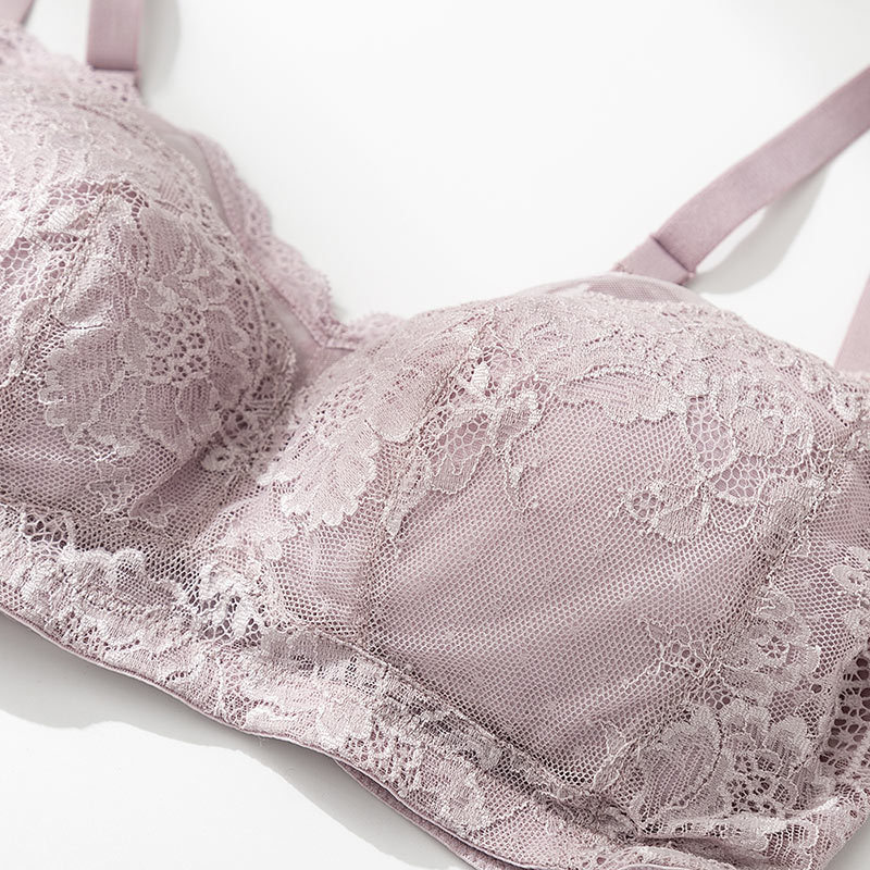 Silk summer thin wireless bra
