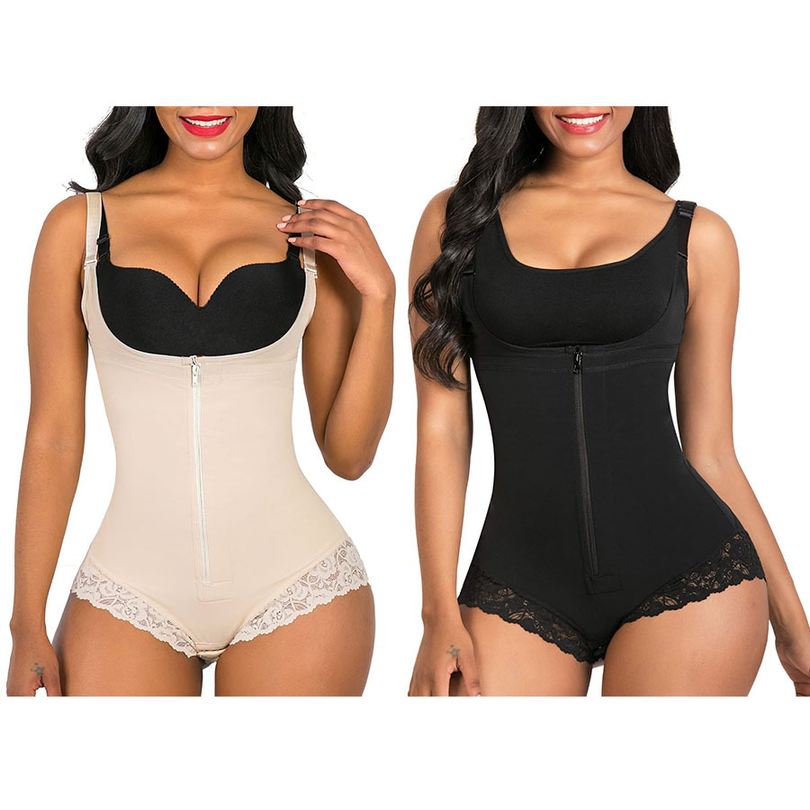 Europa y América corsé vientre contratación malla transpirable corsé cintura cuerpo conformación triángulo mono