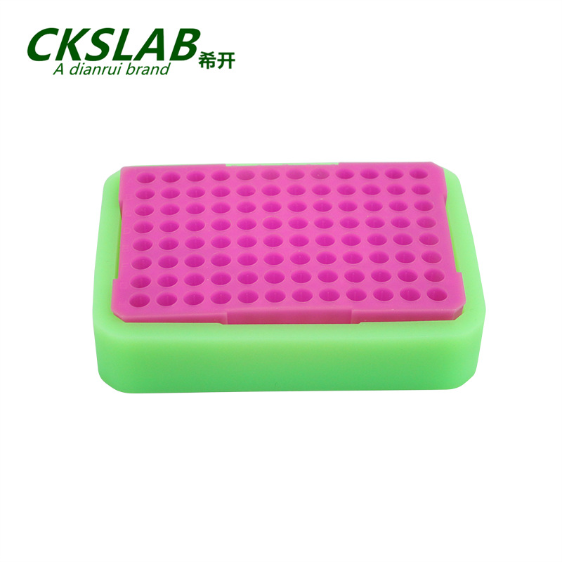 点睿CKSLAB CTR0296 PCR管温度指示冰盒 PCR管盒冰盒 96孔