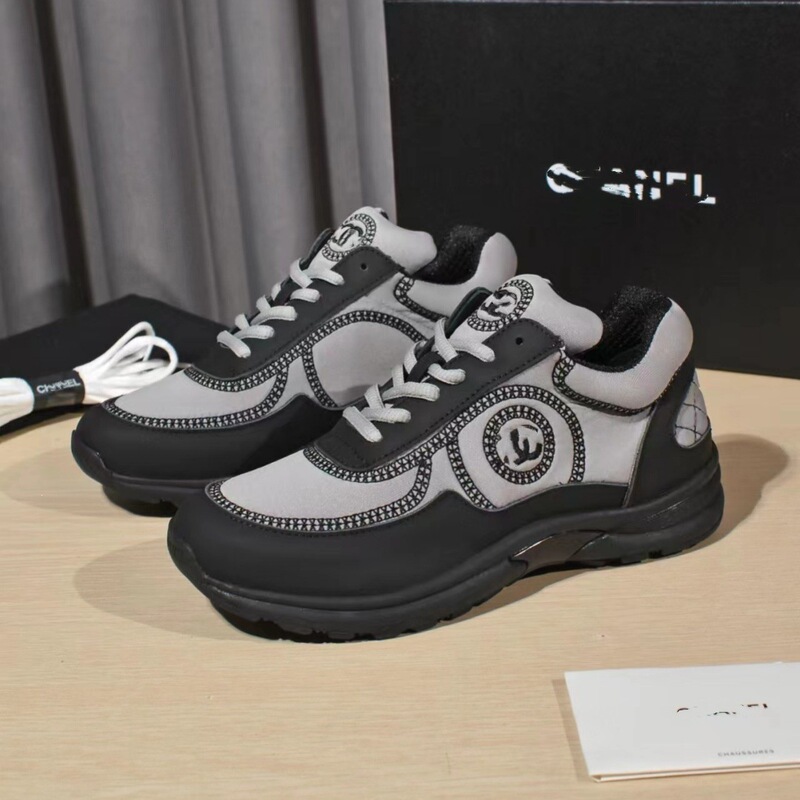 Top-Tier Cross-Border Chanel-Style Cc Casual Couple's Thick-Soled Height-Increasing Sneakers for Women, Breathable Versatile Patchwork Panda Shoes Top-Tier Cross-Border Chanel-Style Cc Casual Couple's Thick-Soled Height-Increasing Sneakers for Women, Breathable Versatile Patchwork Panda Shoes