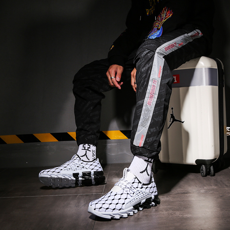 2024 Outdoor Tourism Autumn Lace up Mesh Sailing Sports Men's Single Shoes_voghion.com