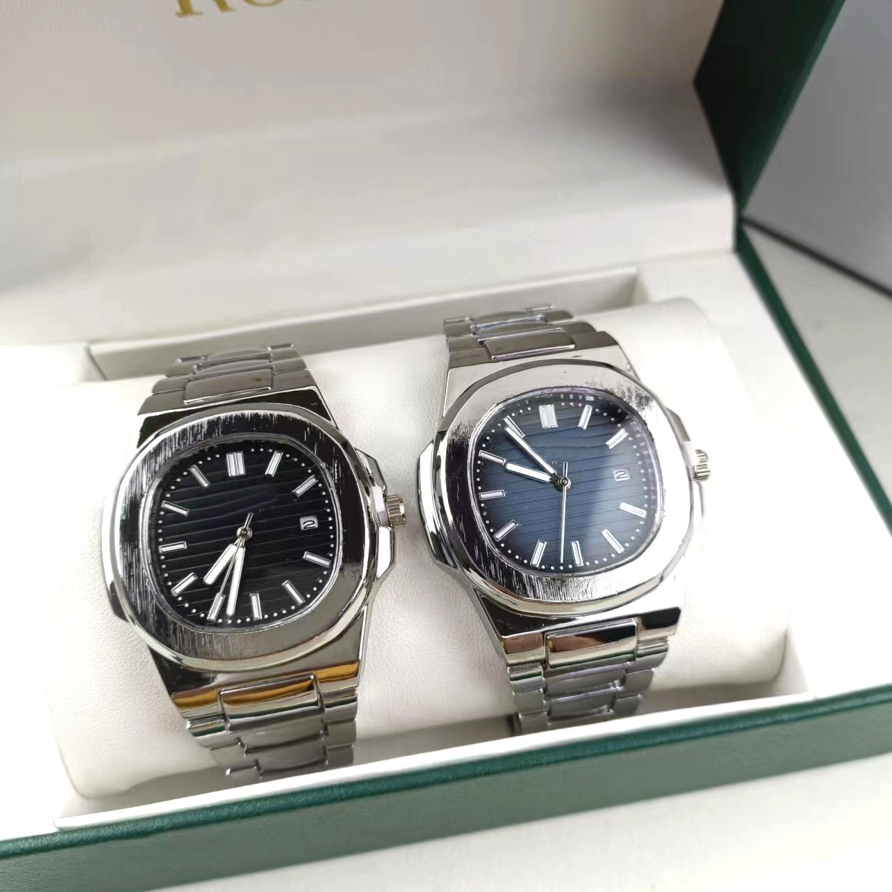 Geometric Pattern Simple Style Geometric Single Folding Buckle Quartz Watch Men's Watches