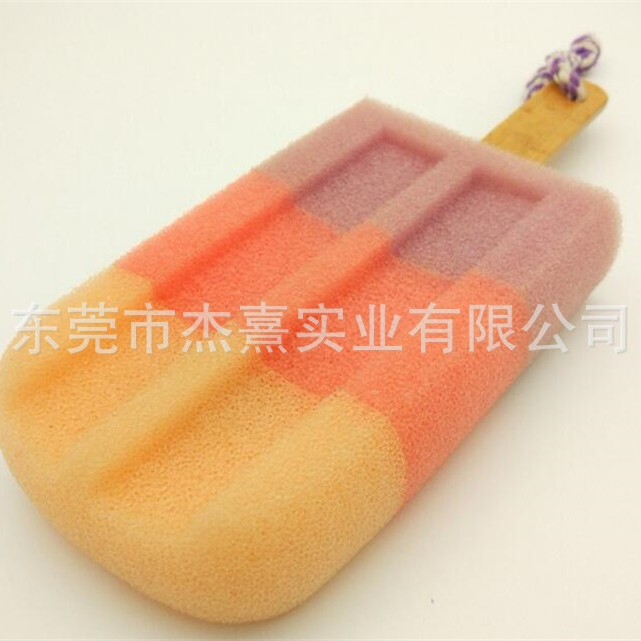 Factory Direct sponge ice cream brush polyurethane foam mixed color ice cream brush glass cup brush