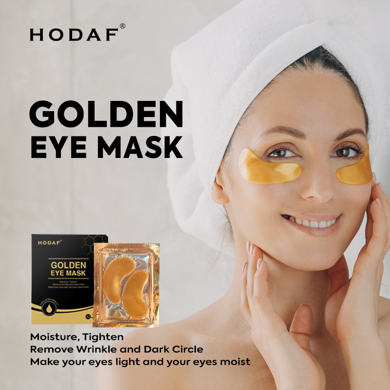 Golden Eye Mask外贸全英文版眼膜贴跨境黄金眼贴批发